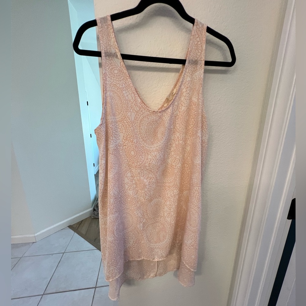 Pink patterned tunic